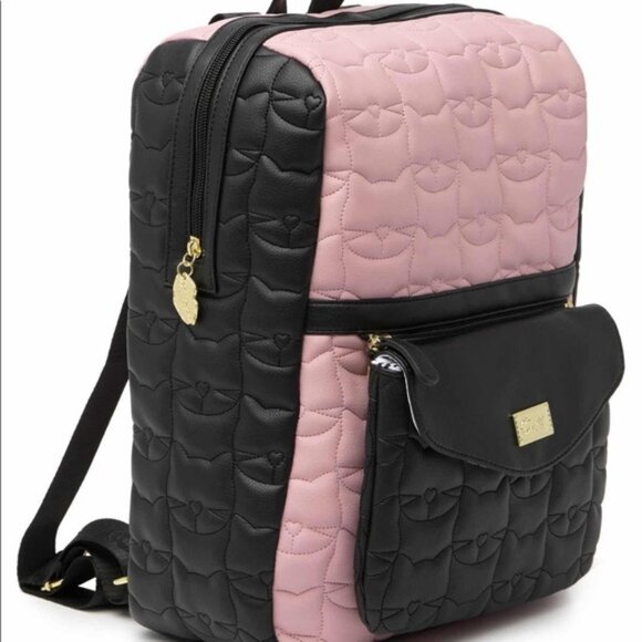 Betsey Johnson 2 in 1 Cat Quilted Backpack - Picture 5 of 6